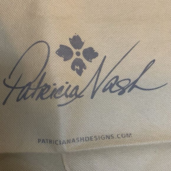 Patricia Nash Large Tan Drawstring Dust Shoe Pouch HandBag Storage (21”x22”) New - Picture 2 of 9